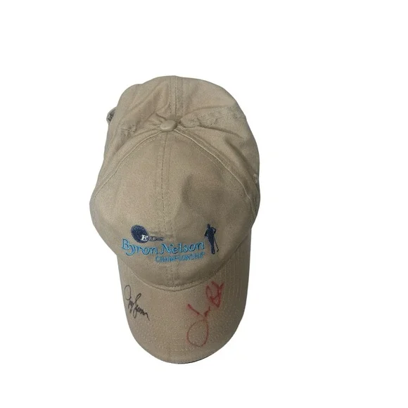 Antigua Byron Nelson EDS golf vintage signed hat Jeffrey Sluman Jason Bohn - Picture 4 of 8